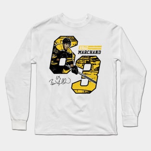 Brad Marchand Boston Offset Long Sleeve T-Shirt